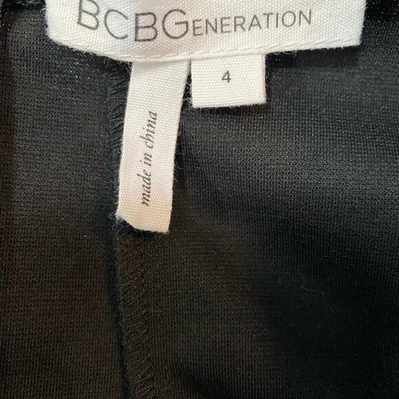 BCBGenration Black Fit & Flare Dress Size 4 EUC - Picture 7 of 11